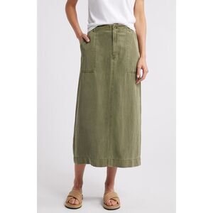 Treasure & Bond Green Maxi Skirt